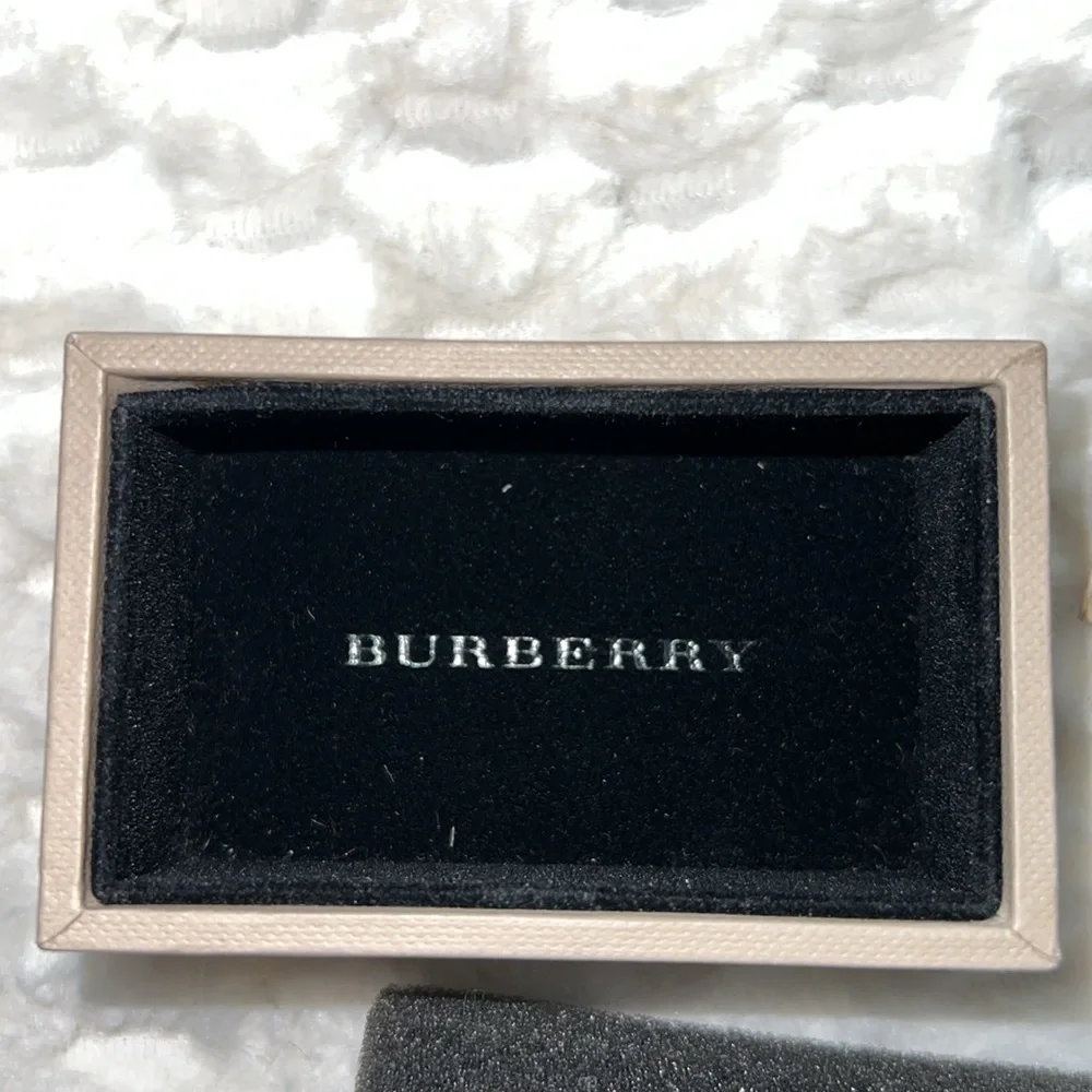 Burberry Circle Check Cuff Link-Authentic-NIB